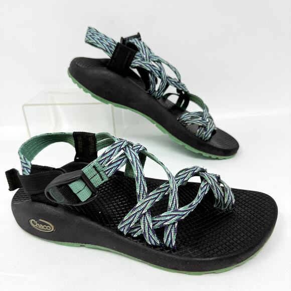 Chaco ZX/2 Sandals Shoes Womens 7 Teal Outdoor Hiking Summer Beach resortwear - Picture 1 of 5